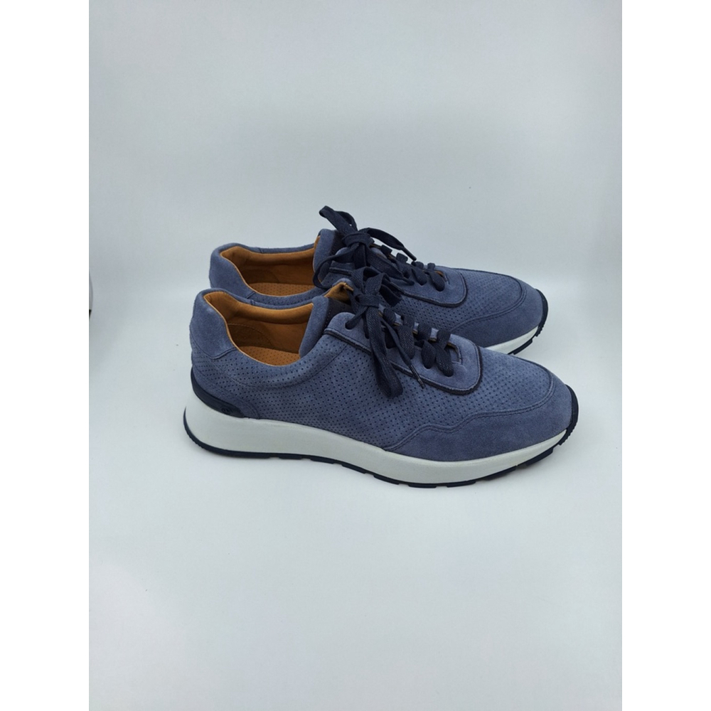 Peter Millar Wayfare Runner MF24XF80 Mens 10 Navy Suede Athletic Shoes - Picture 3 of 5